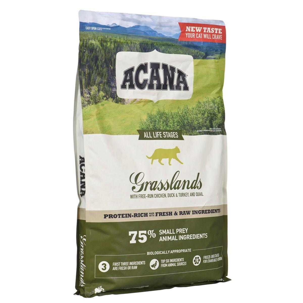 Comida para gato Acana Grasslands Pollo Pavo Pescado Ternera Pato 4,5 Kg