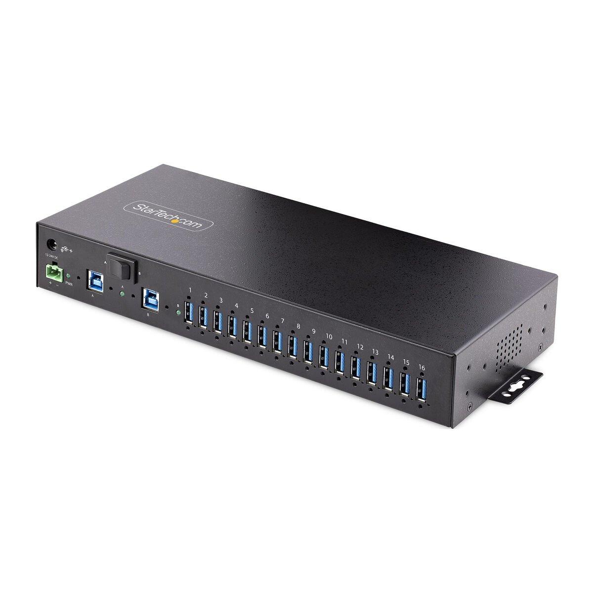 Hub USB Startech 5G16AINDS-USB-A-HUB Negro
