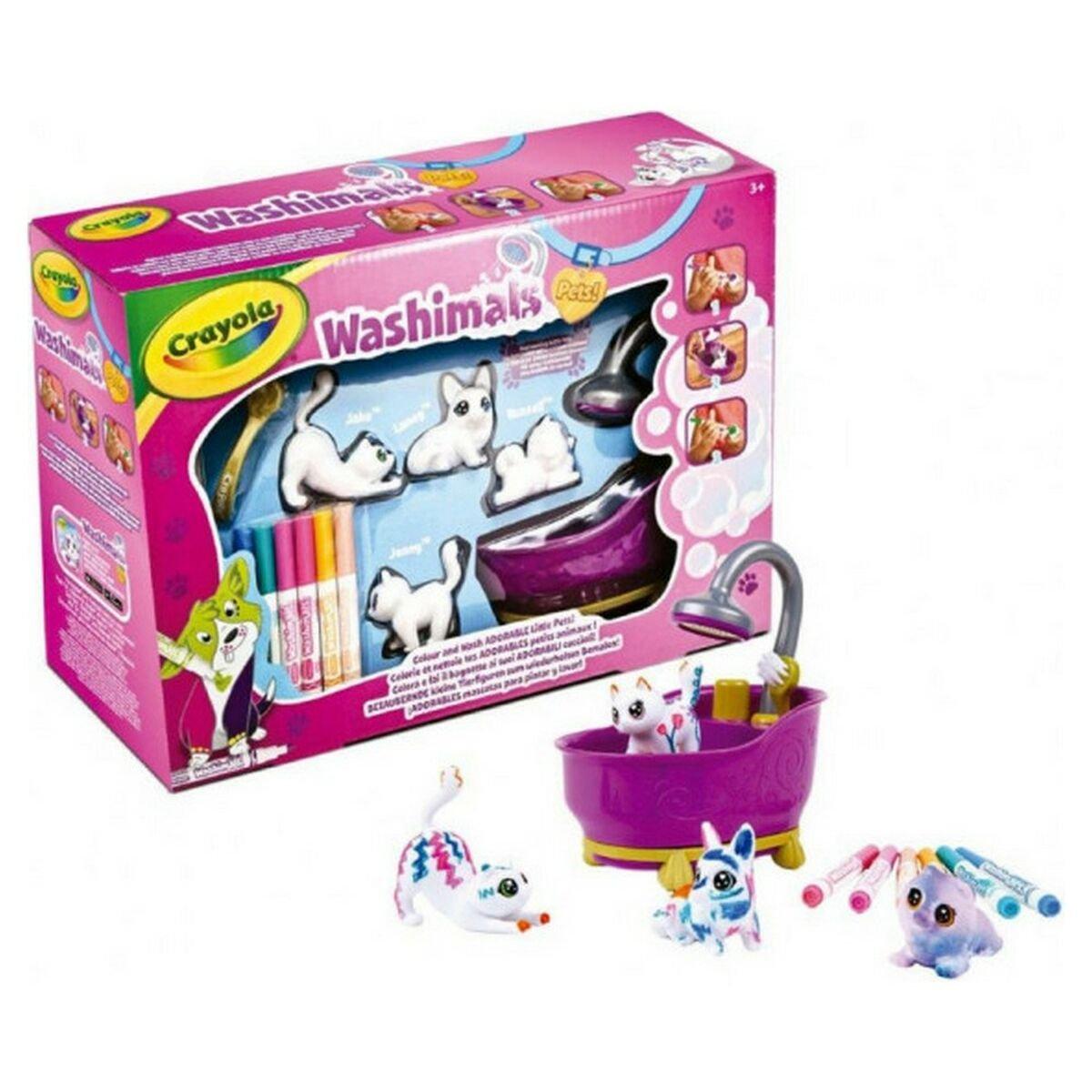 Playset Washimals Pets Crayola 74-7453 32,5 x 11,5 x 24 cm Bañera