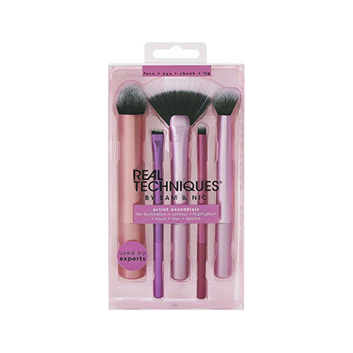 Set de Brochas de Maquillaje Artist Essentials Real Techniques Artist Essentials (5 pcs) 5 Piezas (5 Unidades)