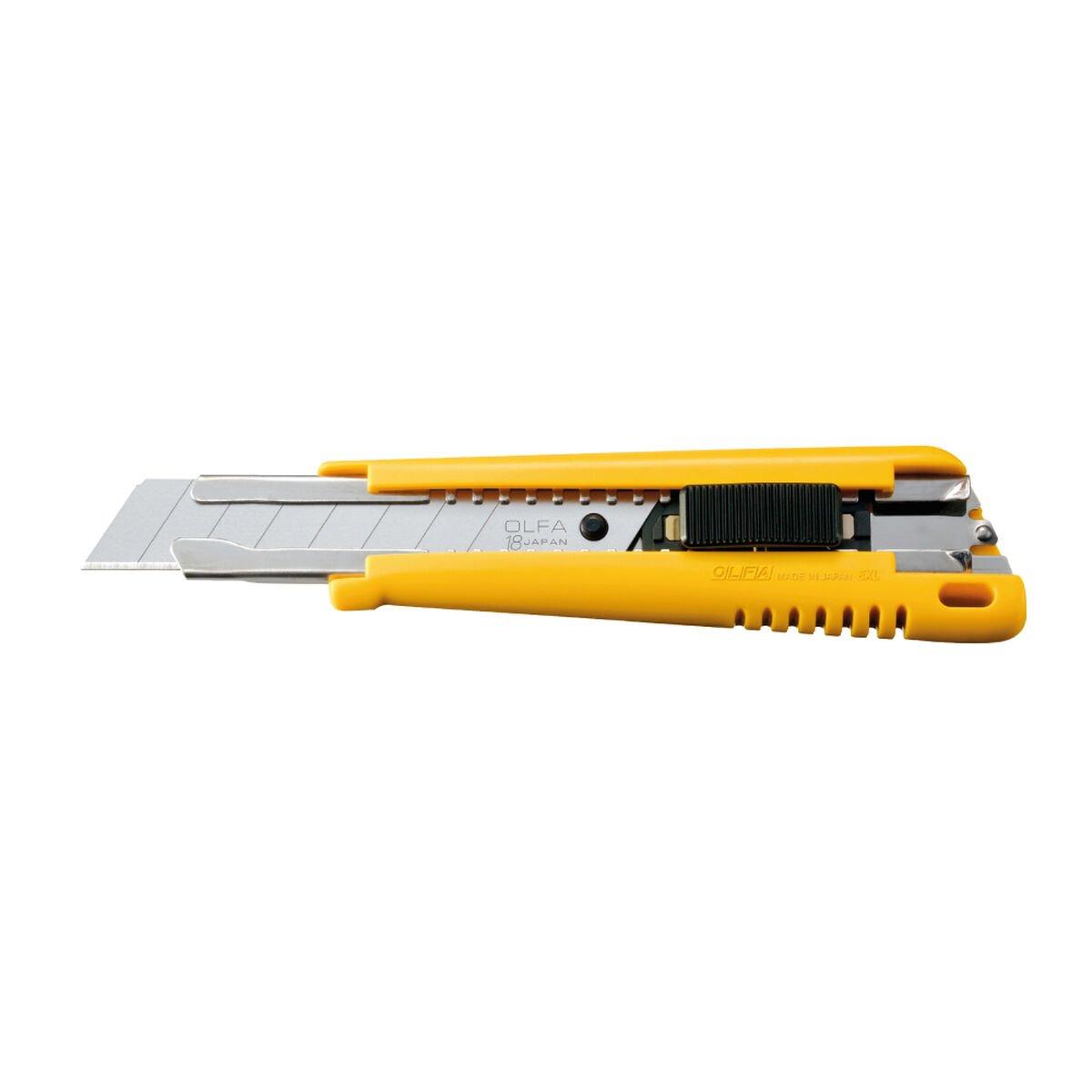 Cúter Olfa Amarillo 18 mm Acero Inoxidable Acero al carbono