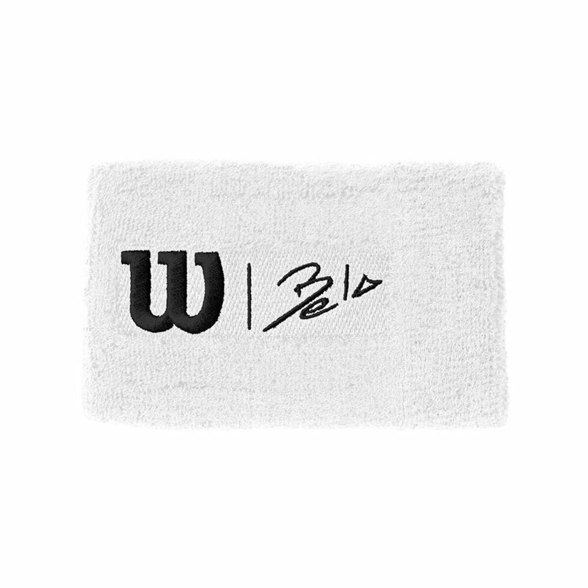 Muñequera Deportiva Wilson Bela Blanco Talla única
