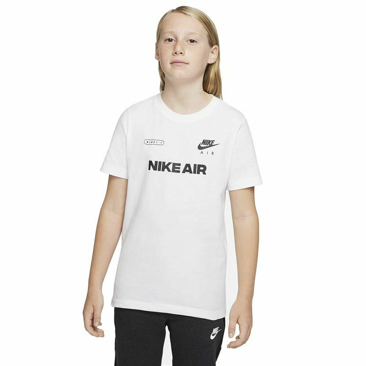 Camiseta de Manga Corta Infantil Nike Air Blanco