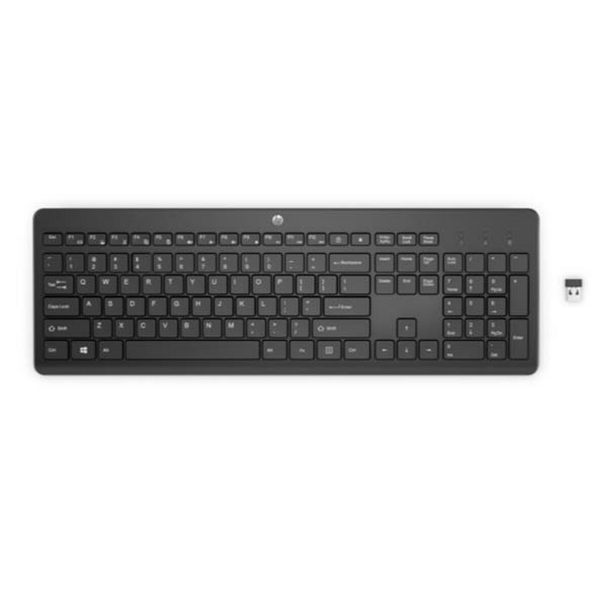 Teclado HP 3L1E7AA#ABE Negro Qwerty Español