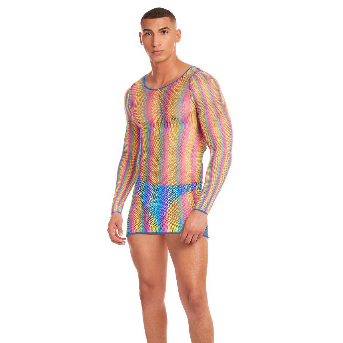 Disfraz Erótico Rainbow Party Multicolor L/XL