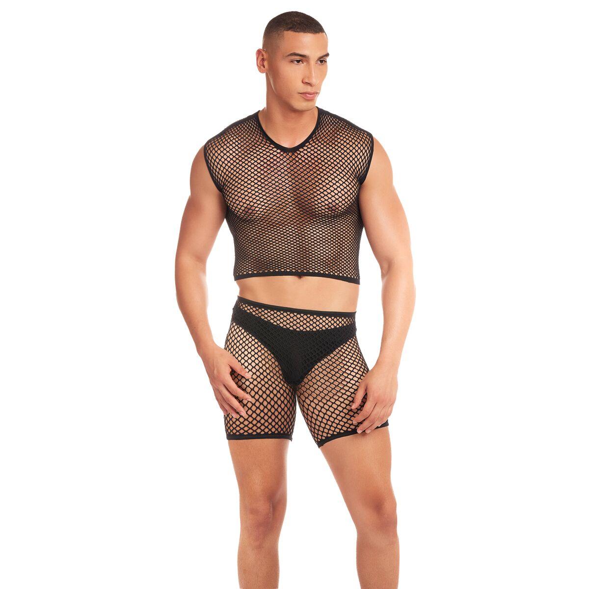 Disfraz Erótico Rainbow Party Negro L/XL