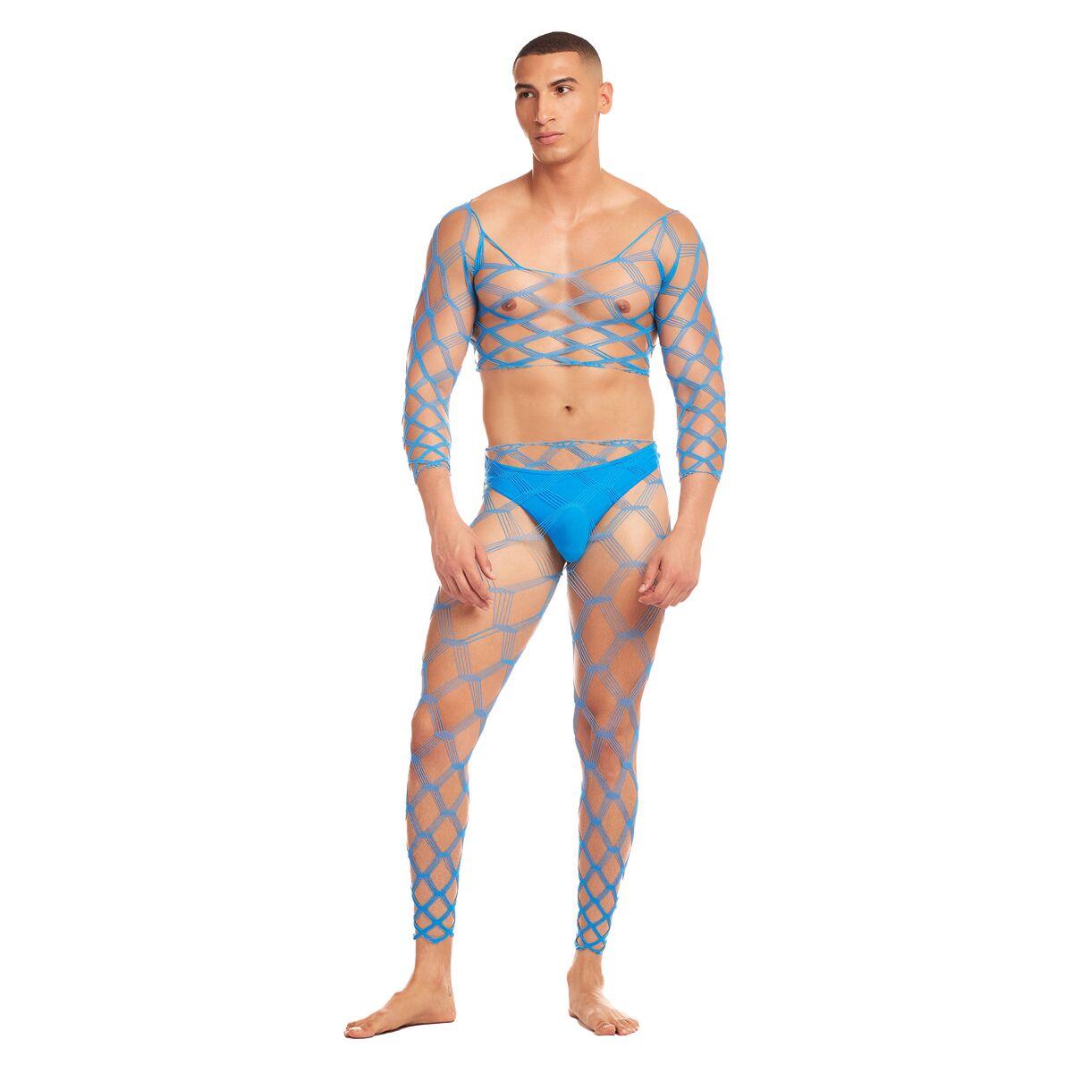 Disfraz Erótico Rainbow Party Azul L/XL