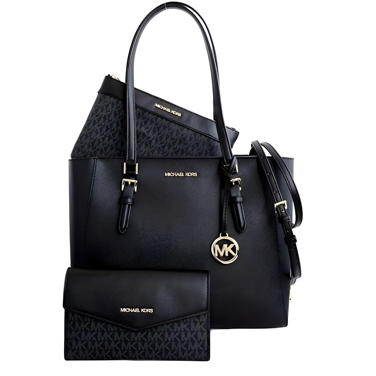 Bolso Mujer Michael Kors Charlotte Negro 34 x 27 x 11 cm