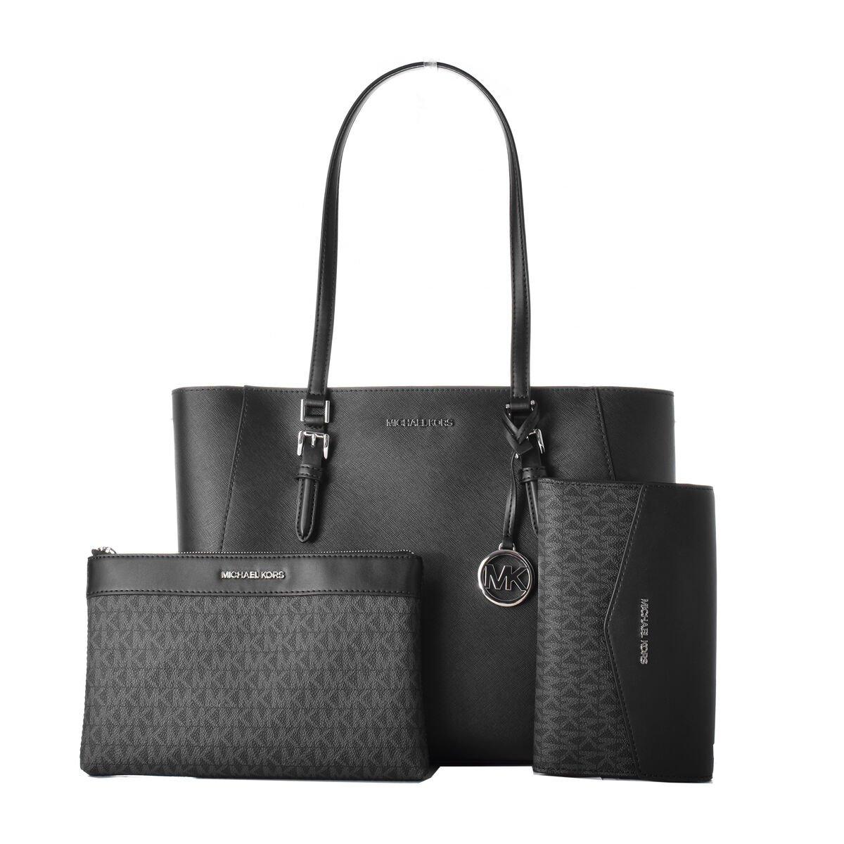 Bolso Mujer Michael Kors CHARLOTTE Negro 34 x 27 x 11 cm