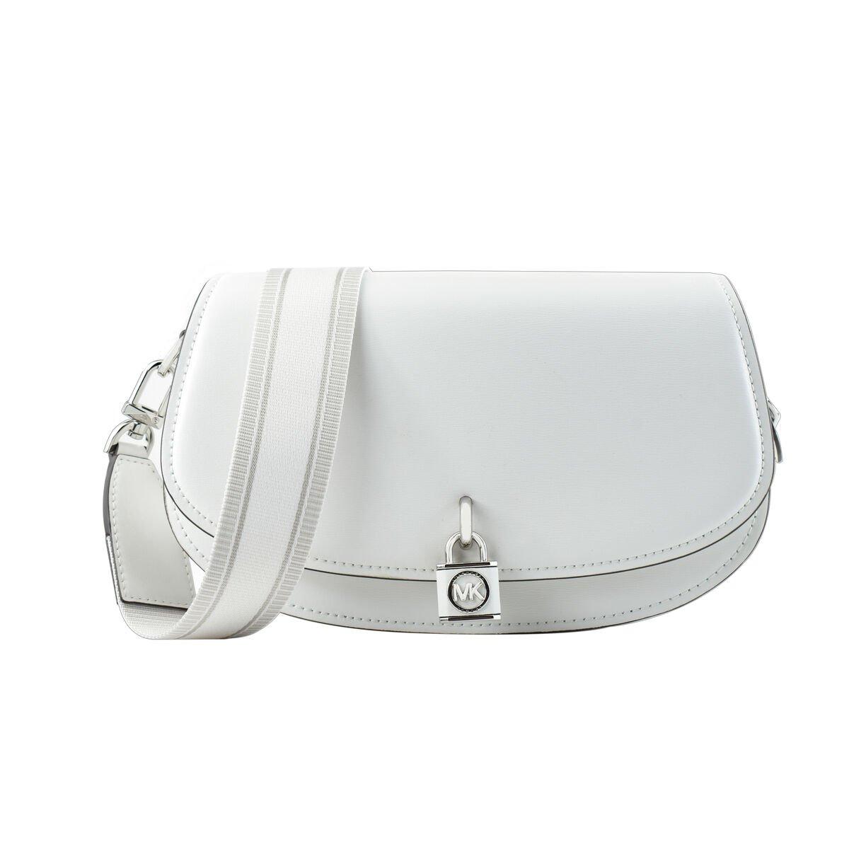 Bolso Mujer Michael Kors Mila Blanco 16 x 25 x 7 cm