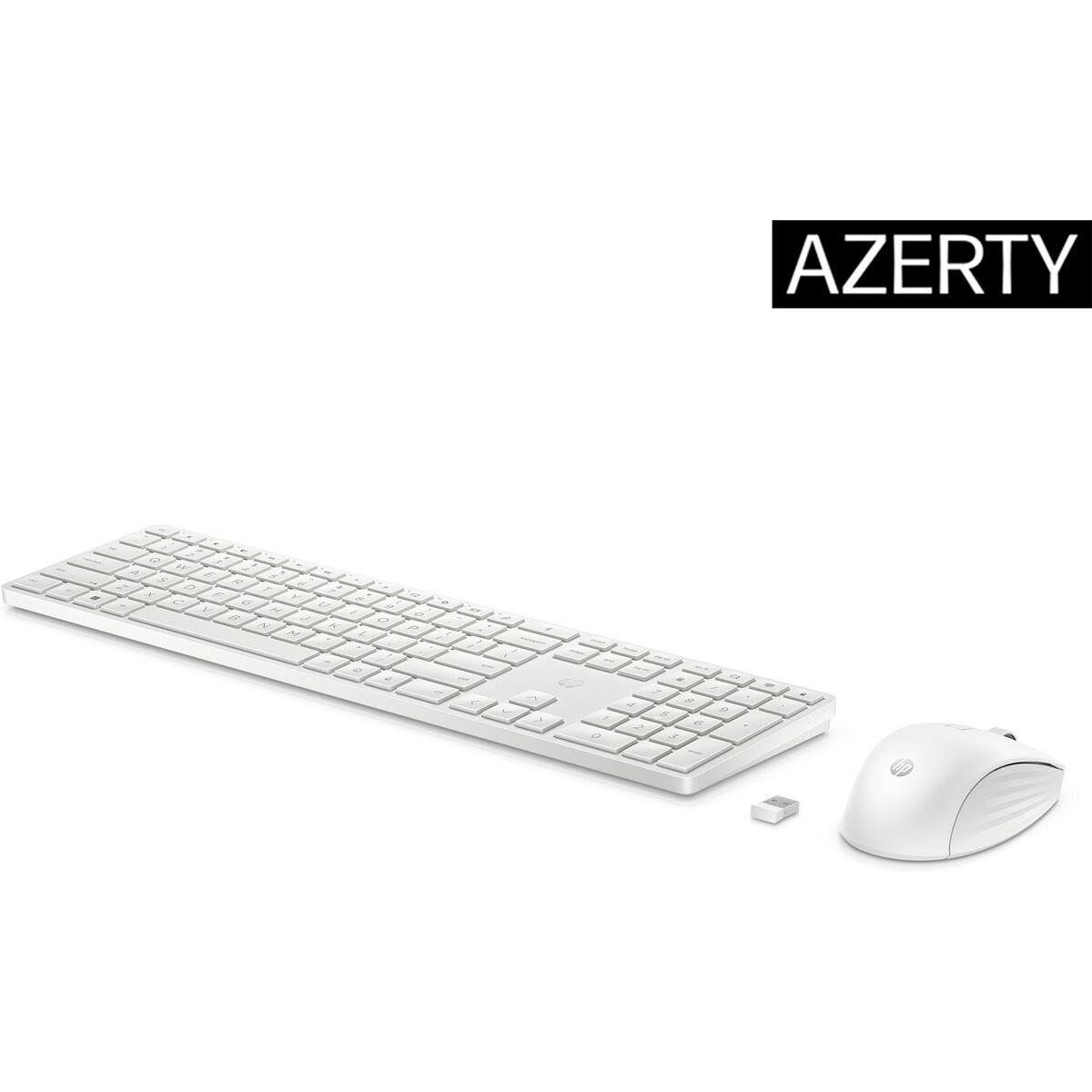 Teclado y Ratón HP 4R016AA Blanco
