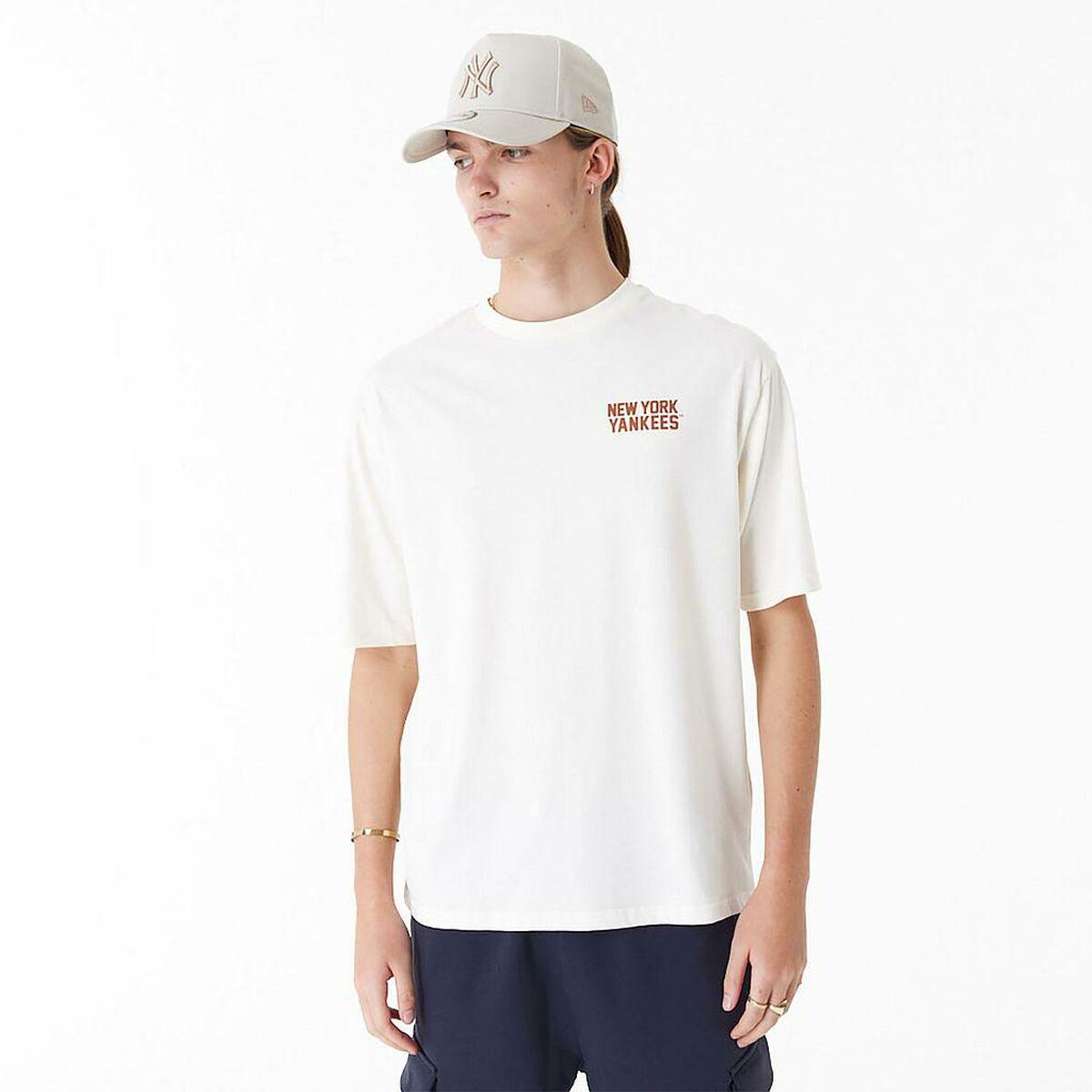 Camiseta Deportiva de Manga Corta New Era WORDMARK OS TEE NEYYAN 60435536 Blanco