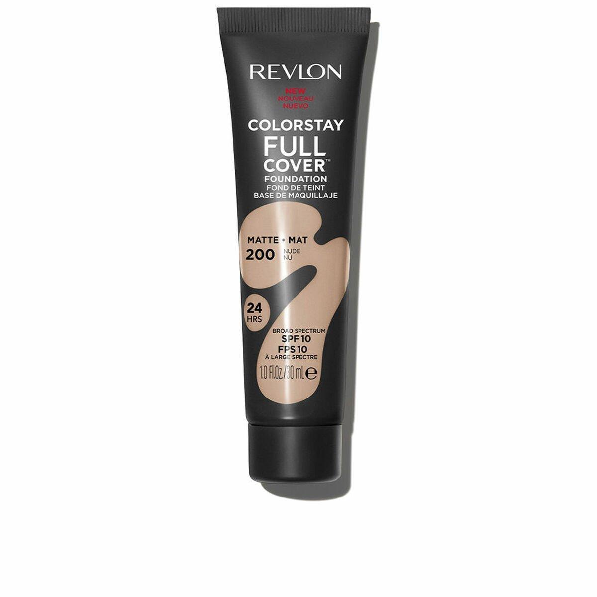 Base de Maquillaje Cremosa Revlon ColorStay Full Cover Nº 200-Nude 30 ml
