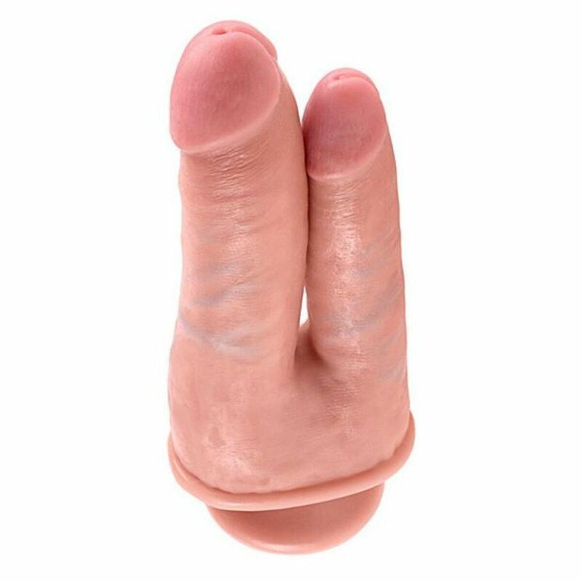 Consolador de Doble Penetración King Cock 12535 Natural