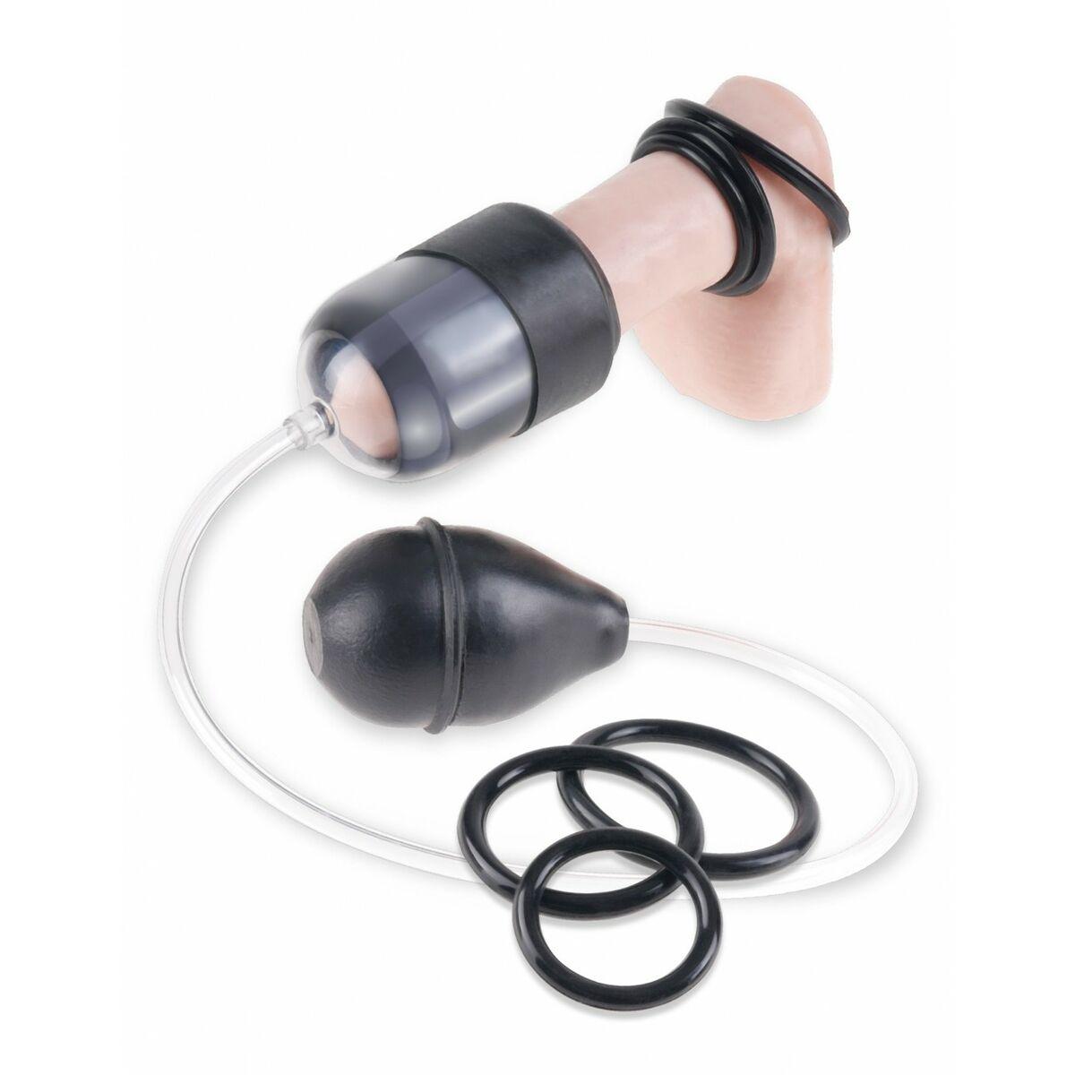 Bomba para el Pene Pipedream Negro Transparente