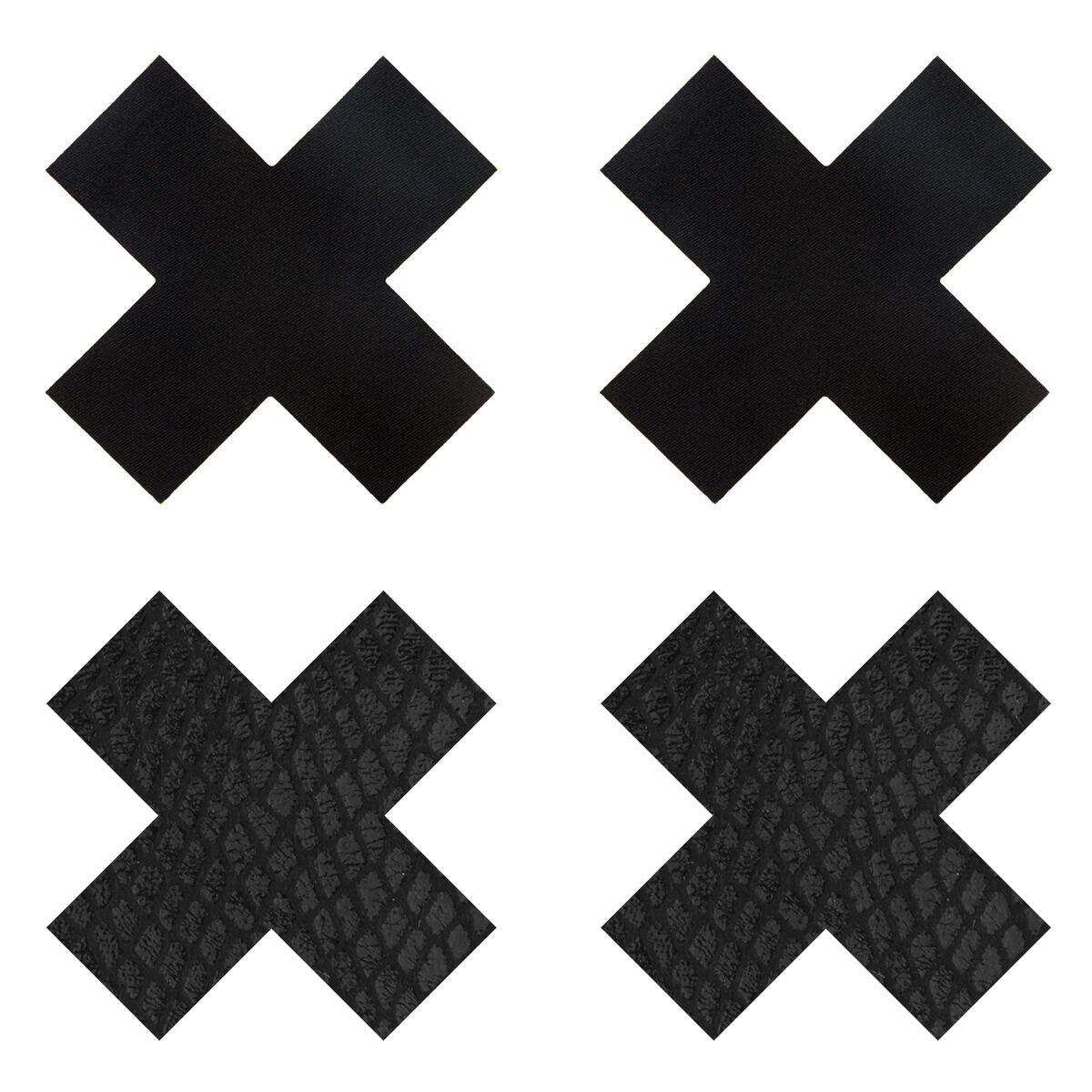Pezoneras Peekaboo X Negro Talla única