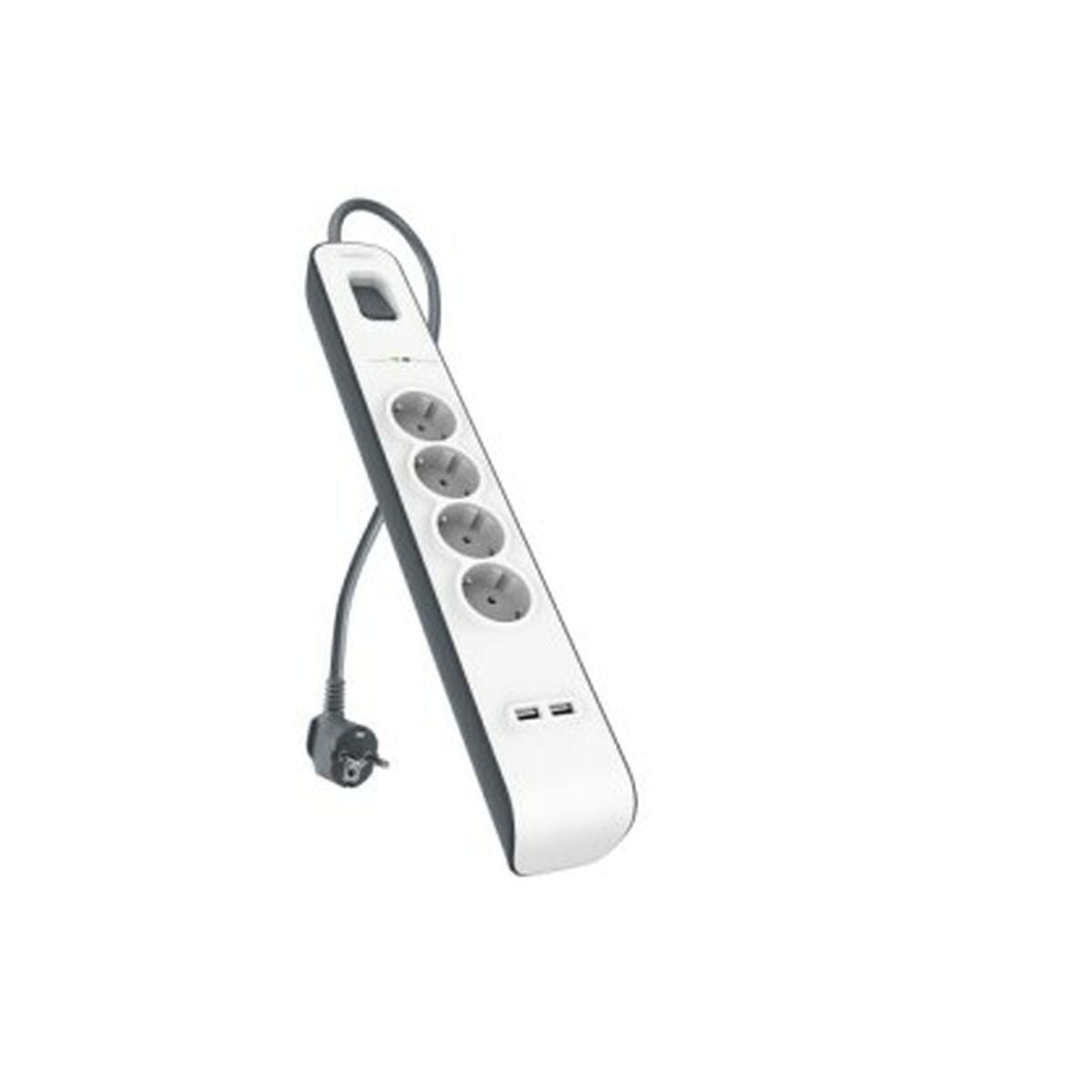 Regleta Enchufes 4 Tomas con interruptor Belkin BSV401CA2M (2 m)
