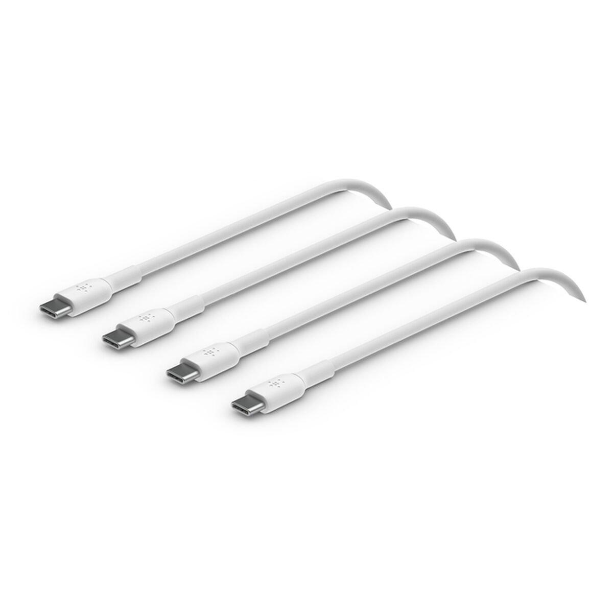 Cable USB-C Belkin CAB003BT1MWH2PK Blanco 1 m