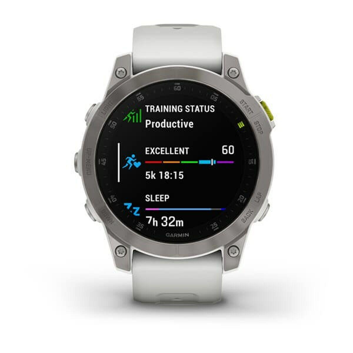 Smartwatch con Podómetro Garmin 010-02582-21 Blanco Negro Titanio 1,3" 45 mm