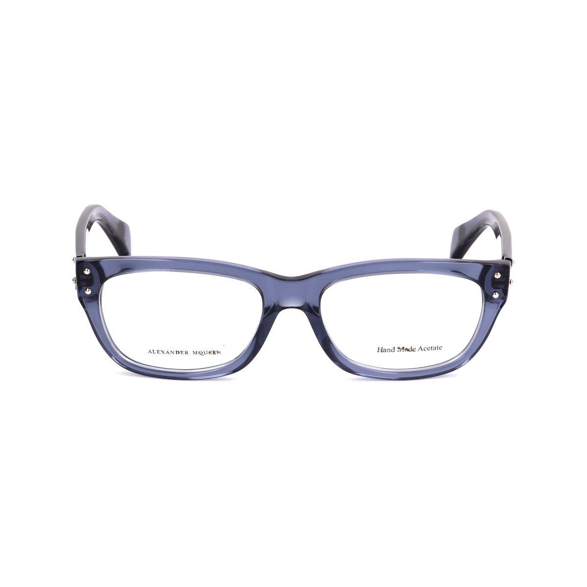 Montura de Gafas Unisex Alexander McQueen Azul Ø 52 mm