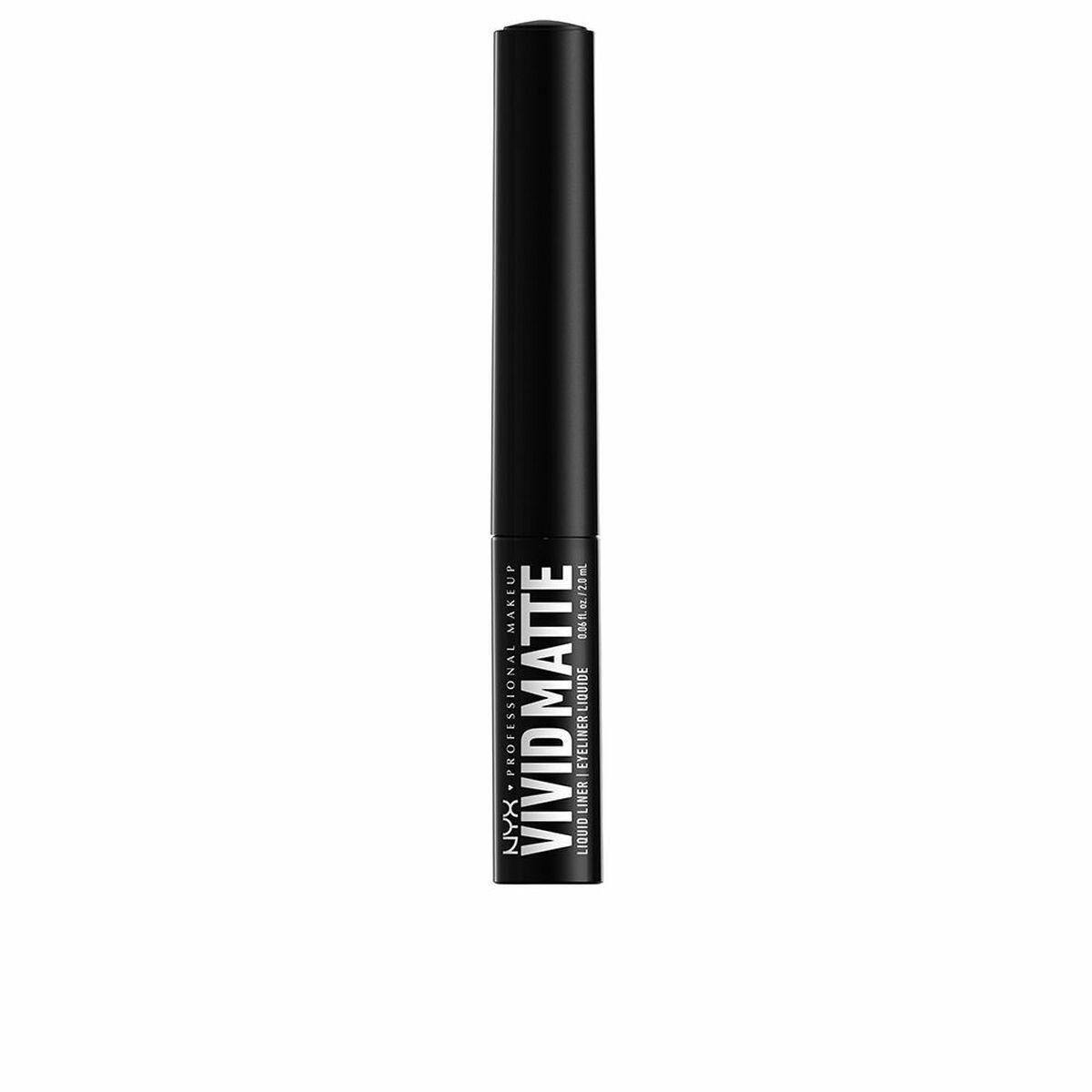 Lápiz de Ojos NYX Vivid Matte Negro 2 ml Líquido