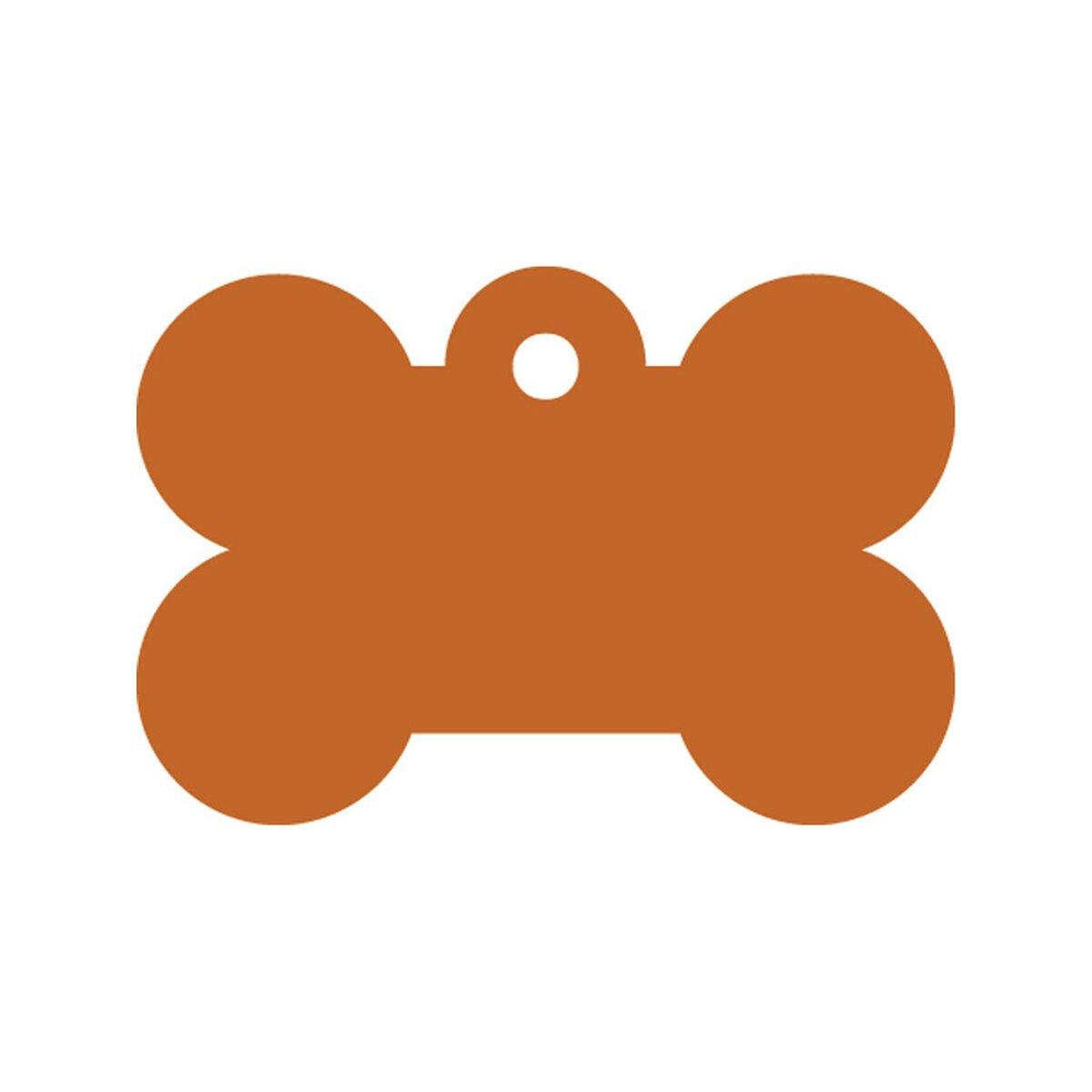Placa identificativa para collar Imarc Bone Naranja
