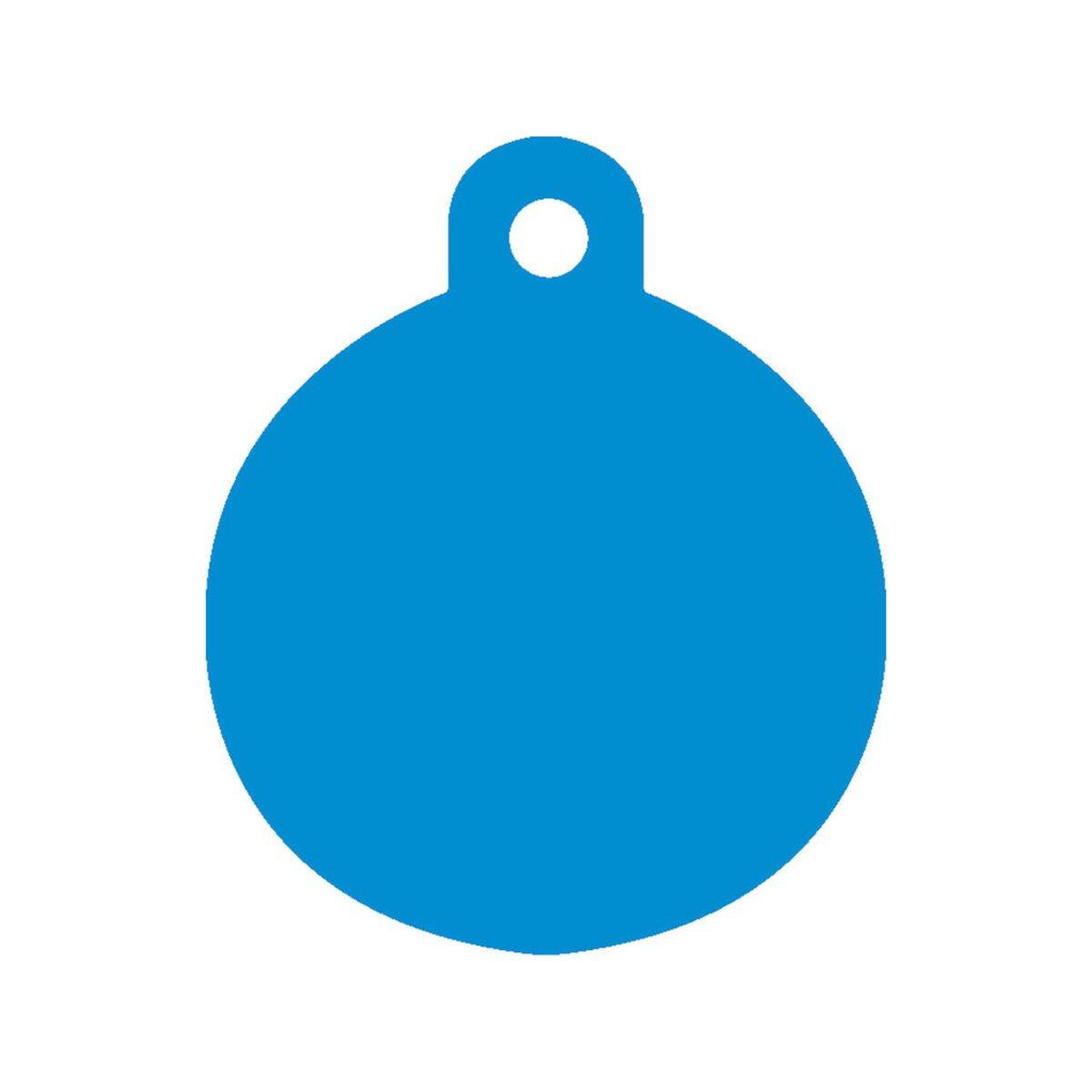 Placa identificativa para collar Imarc Circle Azul