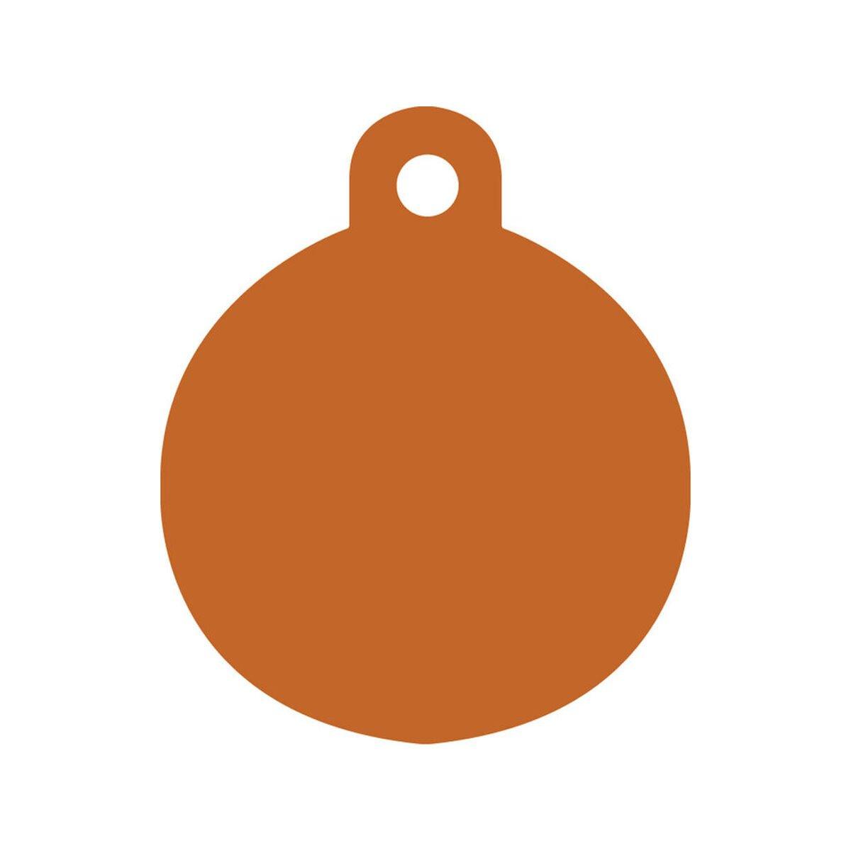 Placa identificativa para collar Imarc Circle Naranja