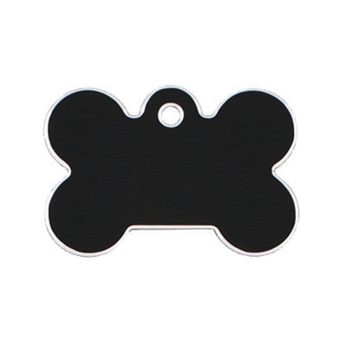 Placa identificativa para collar Imarc Bone Negro