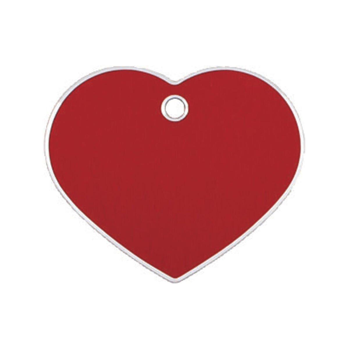 Placa identificativa para collar Imarc Heart Rojo