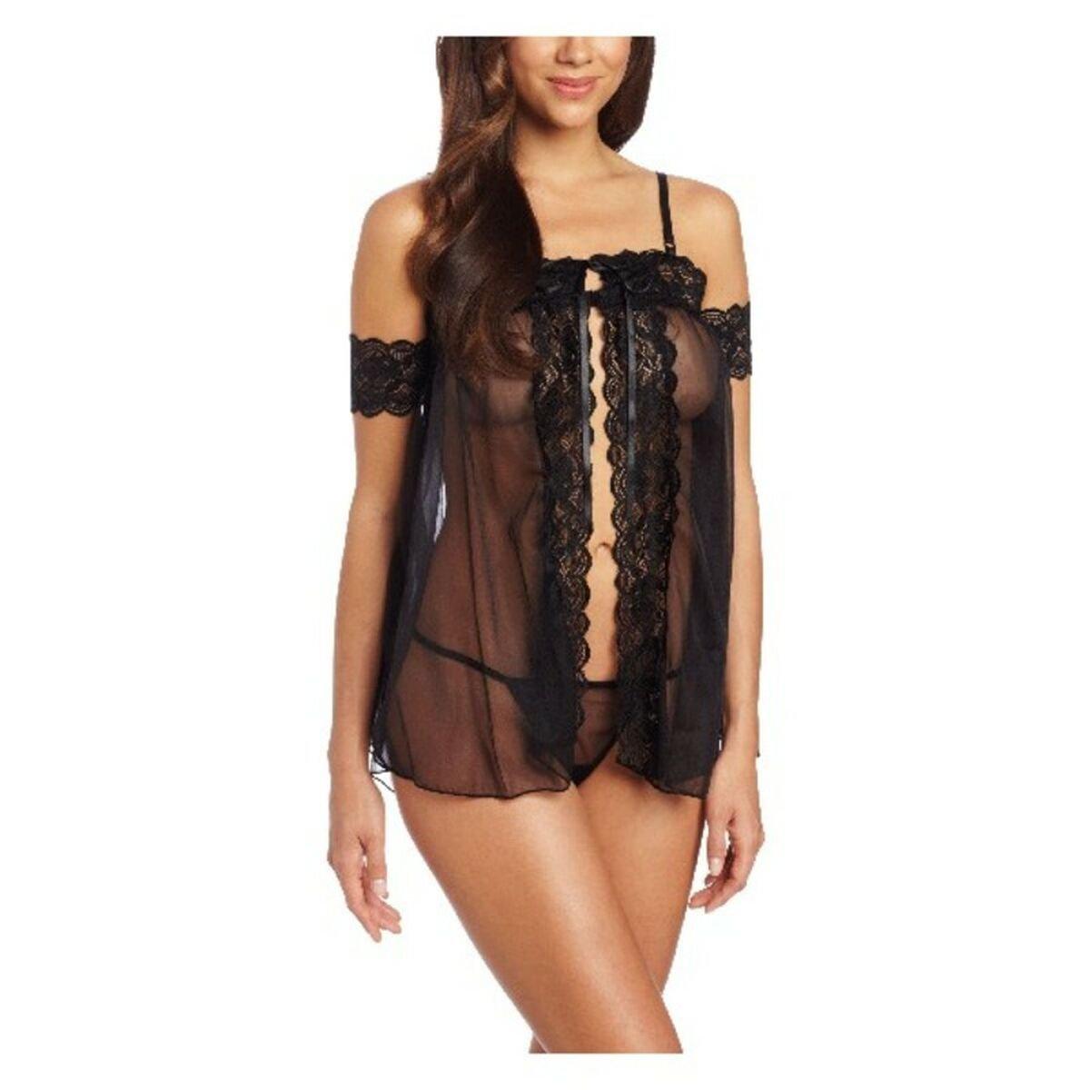 Picardías Seven Til Midnight 9743 Negro Talla única 2 Piezas