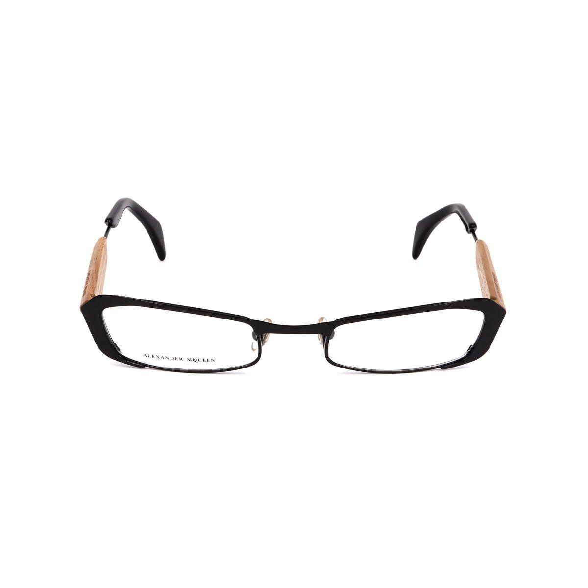 Montura de Gafas Unisex Alexander McQueen Negro Ø 50 mm