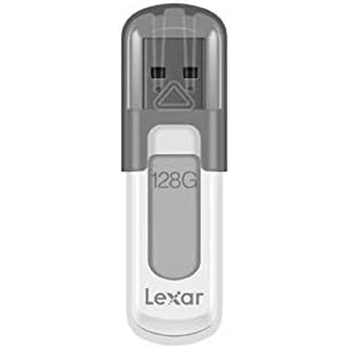Memoria USB Lexar JumpDrive V100 Blanco Blanco/Gris 128 GB