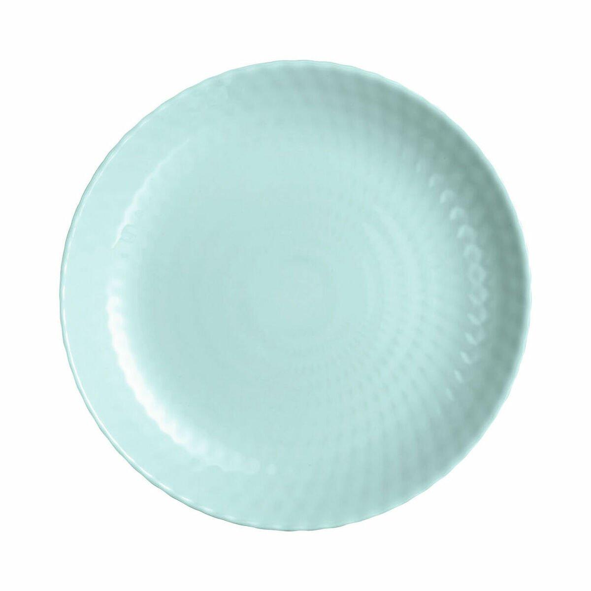 Plato Llano Luminarc Pampille Turquesa Vidrio (Ø 25 cm)