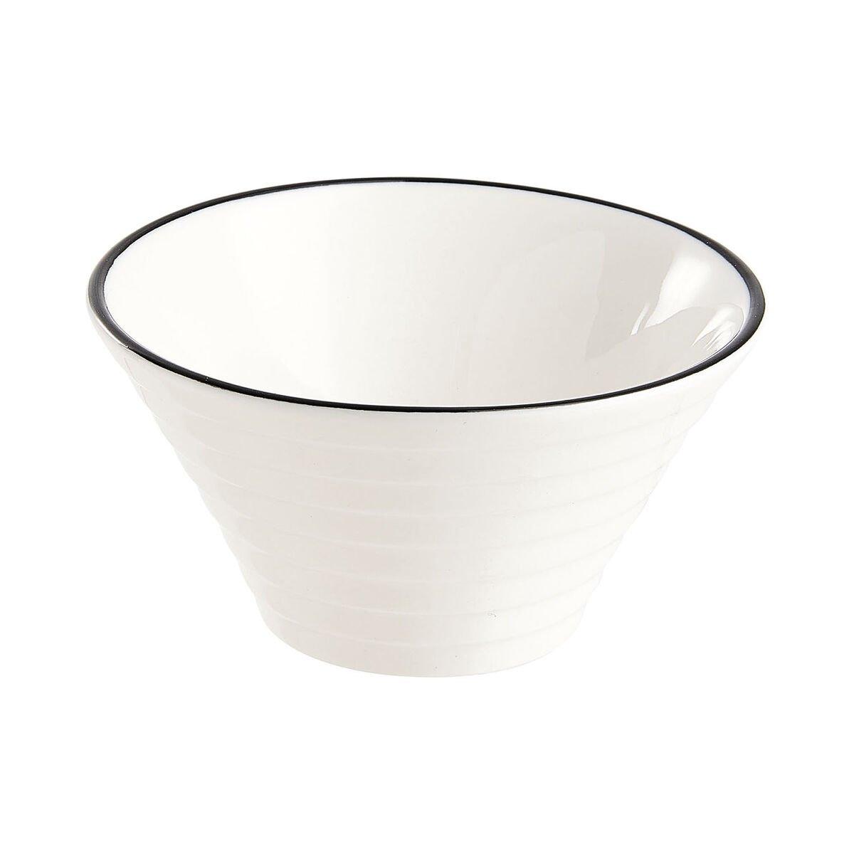 Set de Aperitivo Arcoroc Appetizer Filet Bl Bicolor Cerámica 8,5 cm Aperitivo (6 Unidades)
