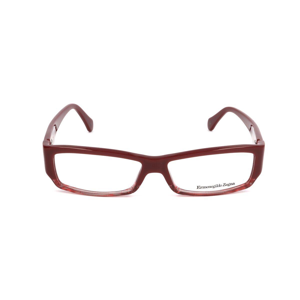 Montura de Gafas Unisex Ermenegildo Zegna Rojo Ø 55 mm