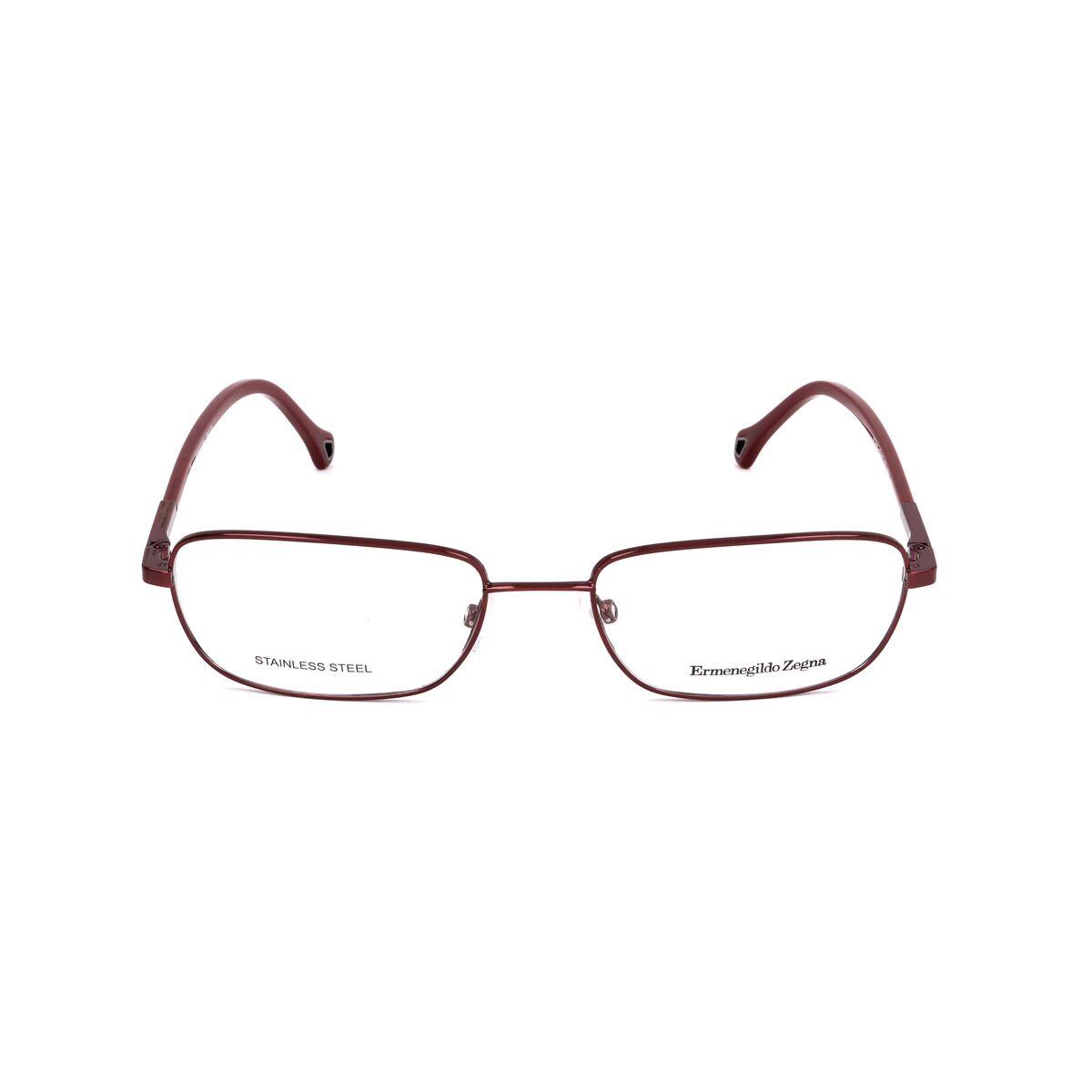 Montura de Gafas Unisex Ermenegildo Zegna Rojo Ø 53 mm
