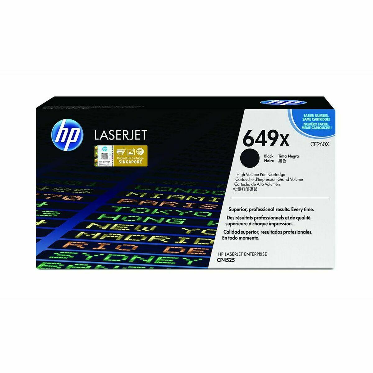 Tóner HP Cartucho de tóner original LaserJet HP 649X negro Negro