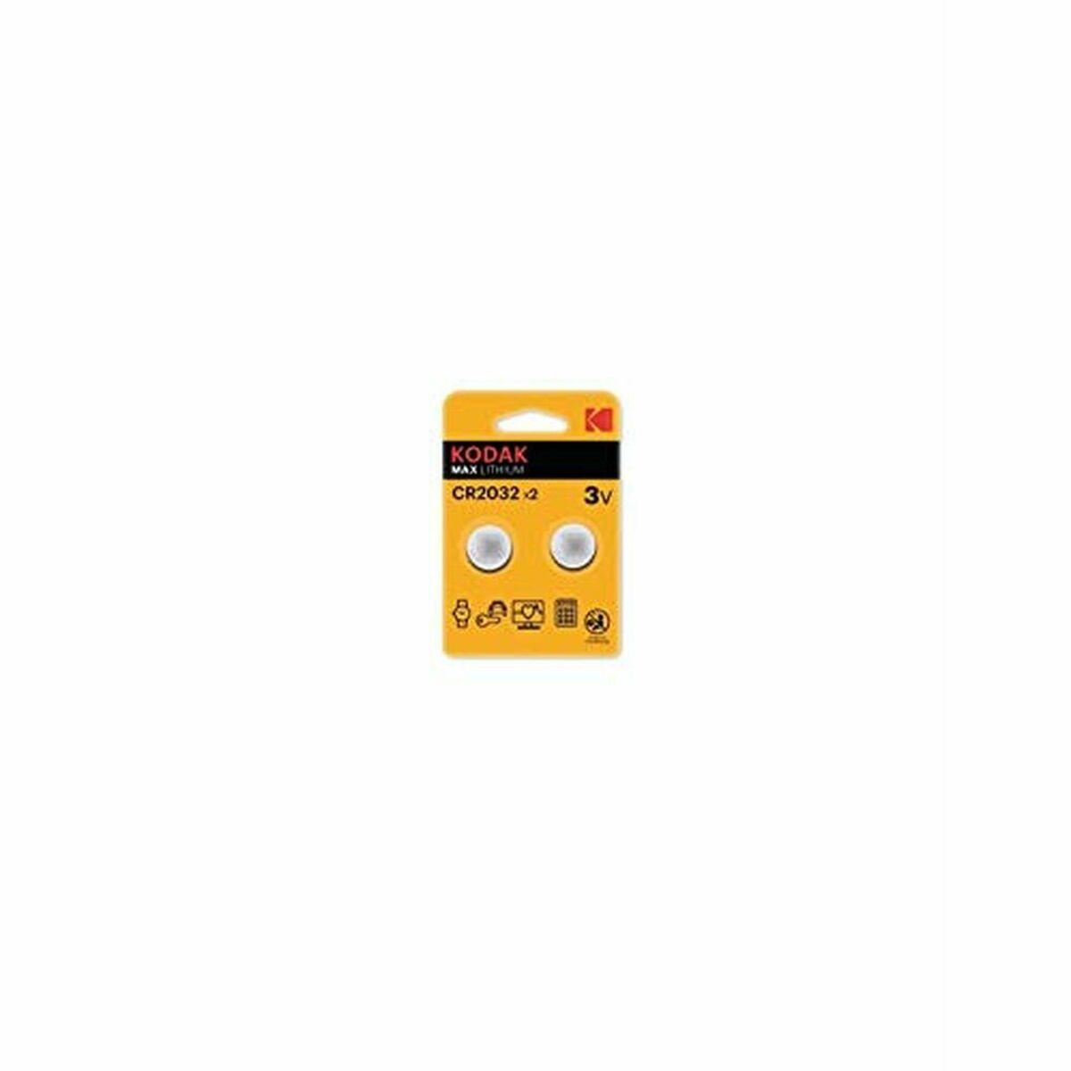 Pila de Botón de Litio Kodak CR2032 210 mAh 3 V (2 Unidades)