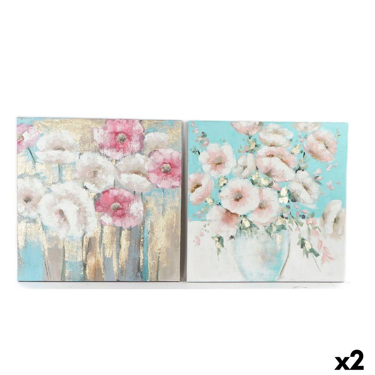Lienzo DKD Home Decor Pino Lienzo 99,5 x 3,5 x 99,5 cm (2 Piezas)