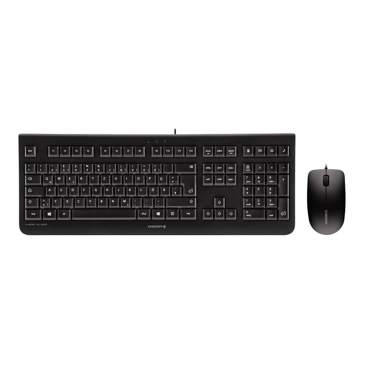Teclado y Ratón Cherry DC 2000 Negro Qwerty Español