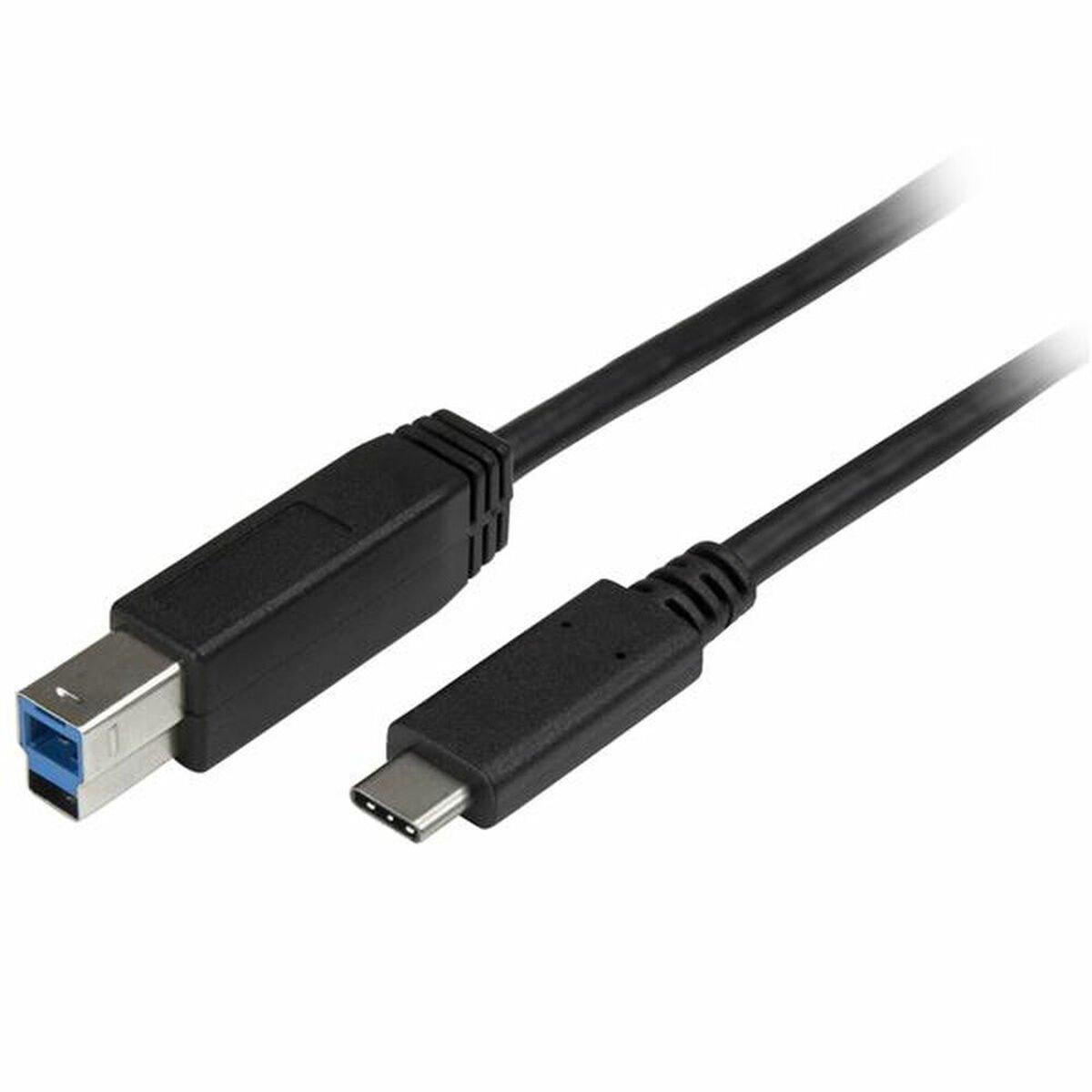 Cable USB C a USB B Startech USB315CB2M (2 m) Negro
