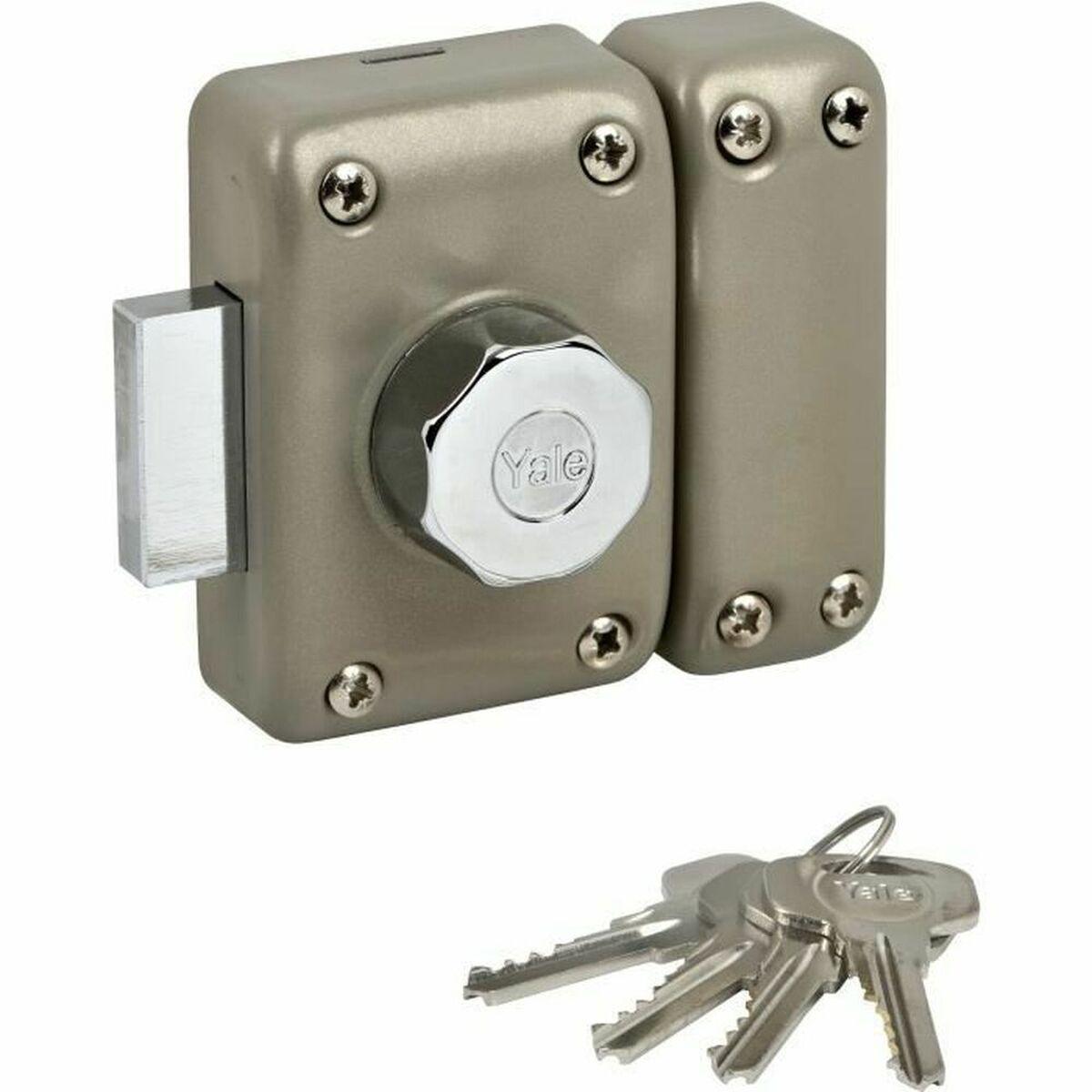 Cerradura de sobreponer Yale YV25BT-40 Acero Puertas Ø 23 mm