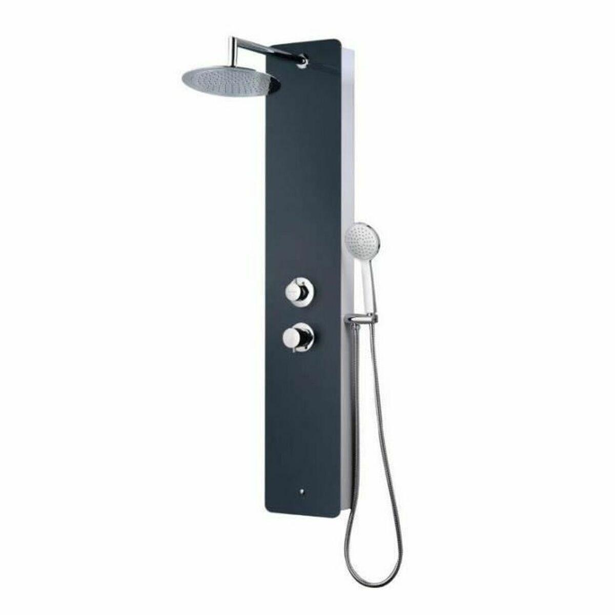 Columna de Ducha Rousseau Gris Hidromasaje
