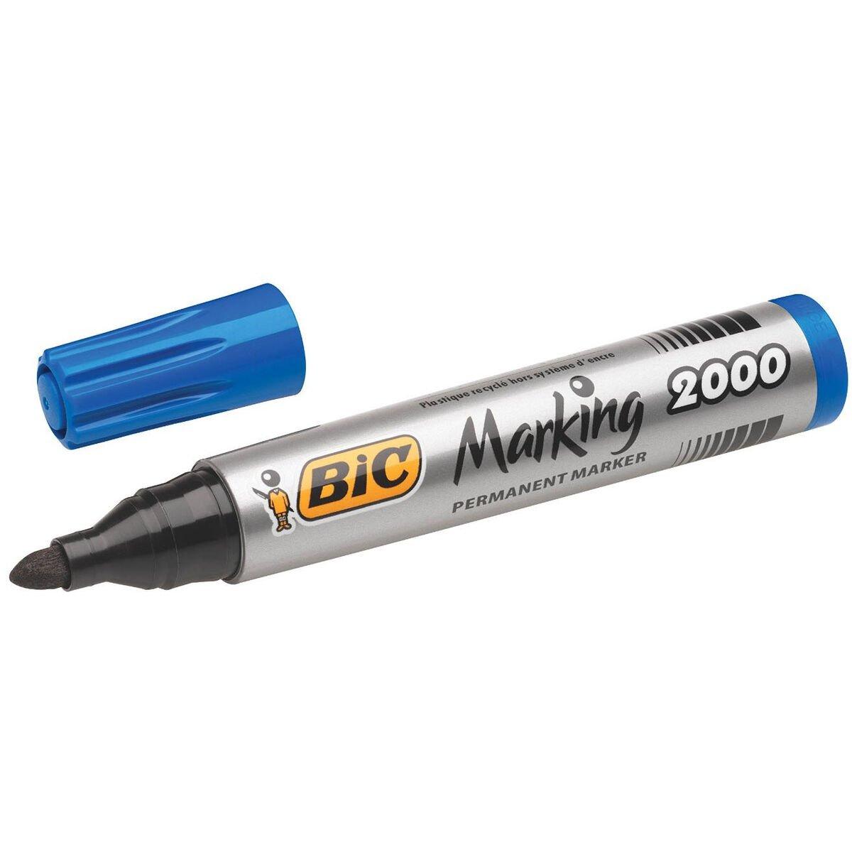 Rotulador permanente Bic Marking 2000 Azul 12 Piezas