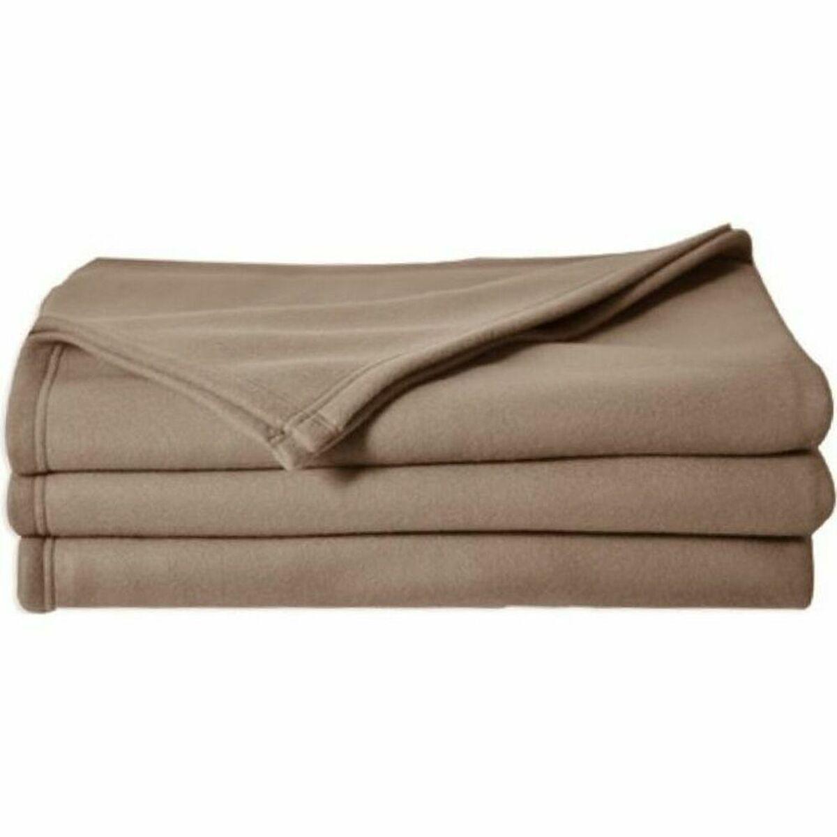 Manta Poyet Motte Marrón 220 x 240 cm 100 % poliéster