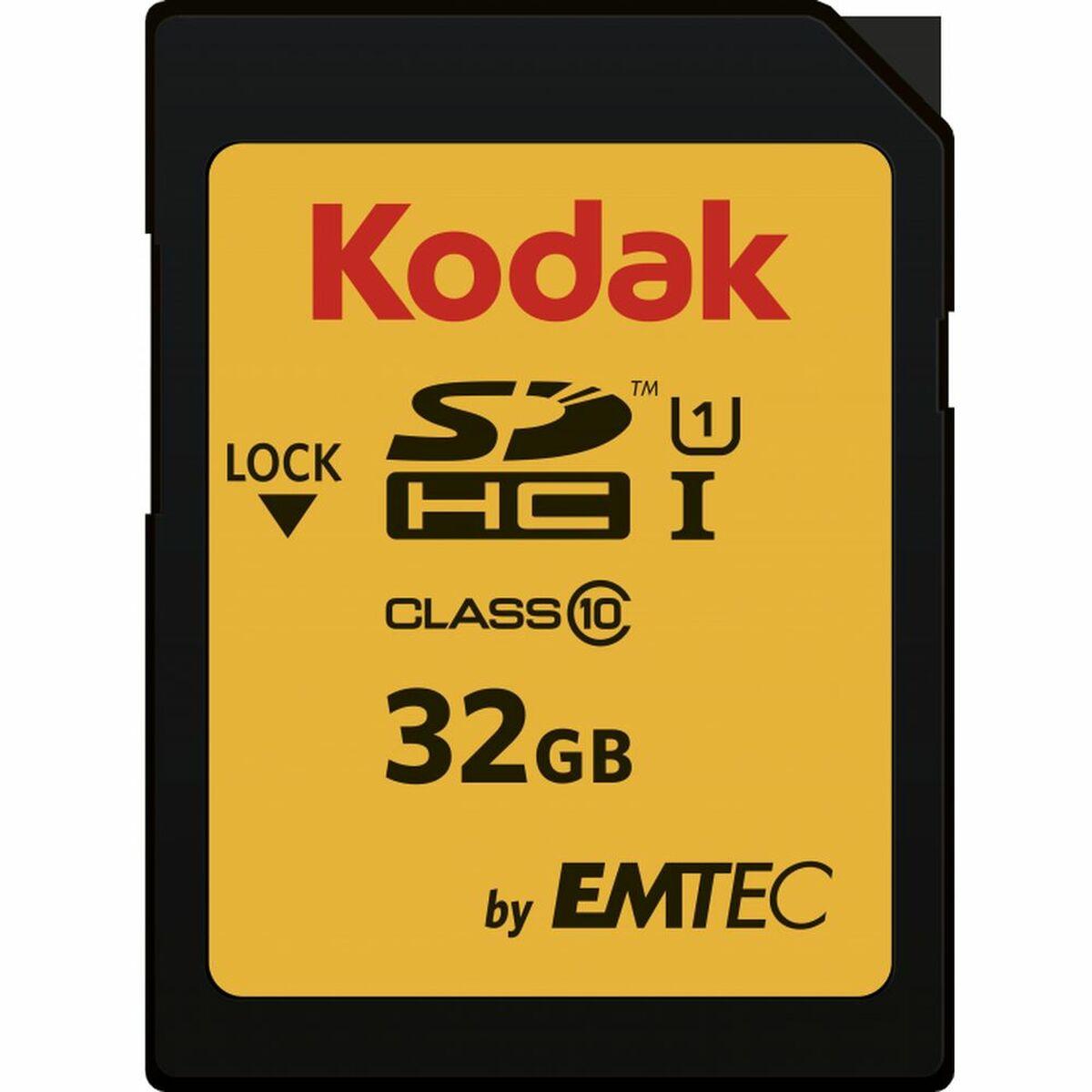 Tarjeta de Memoria Micro SD con Adaptador Kodak SDHC32GBCLASS10U1 32 GB SDHC UHS-I Clase 10