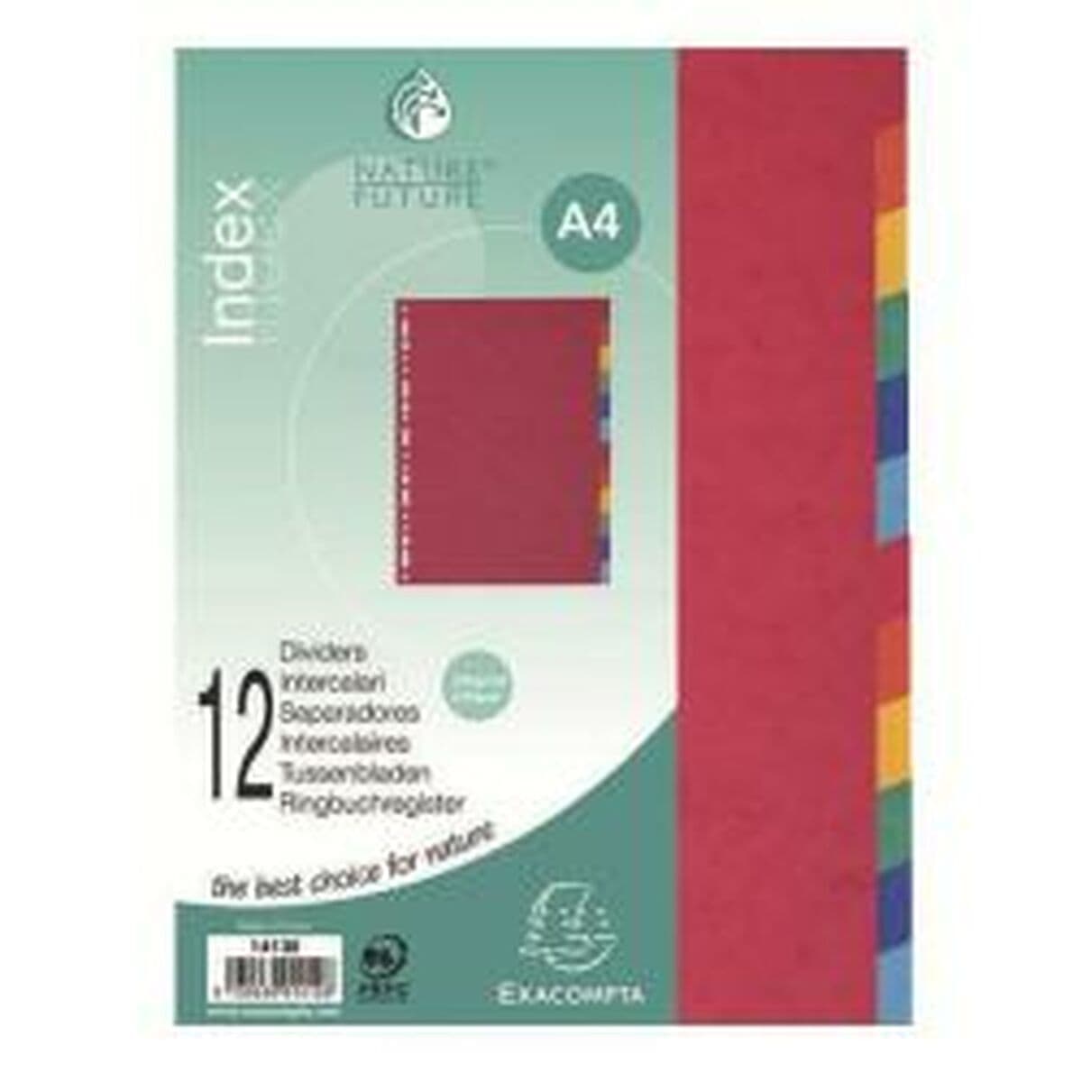 Separadores Exacompta 1412E Cartulina Multicolor (12 Unidades)