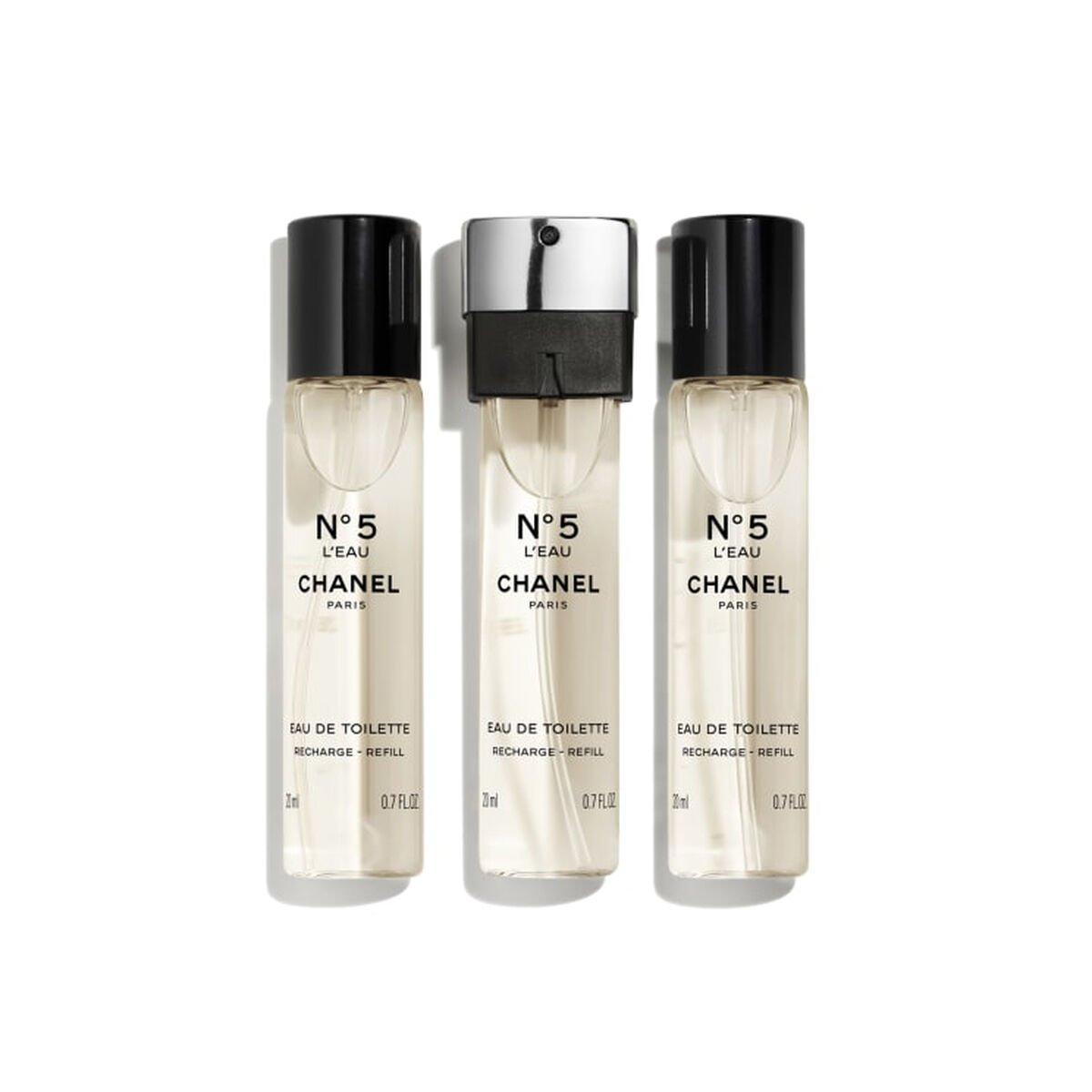 Set de Perfume Mujer Chanel N°5 L'Eau 3 x 20 ml Recargable 3 Piezas