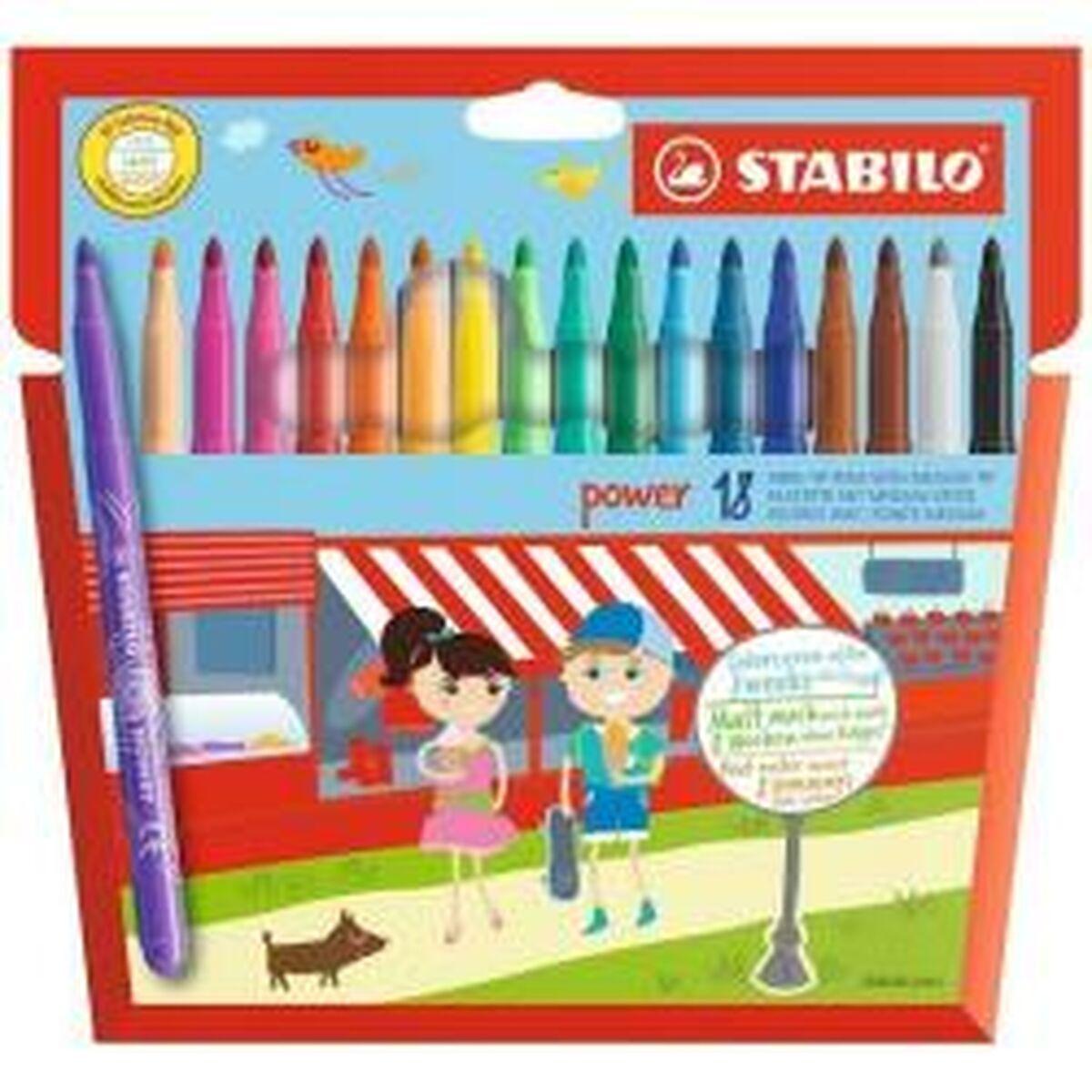 Set de Rotuladores Stabilo power Multicolor 18 Piezas